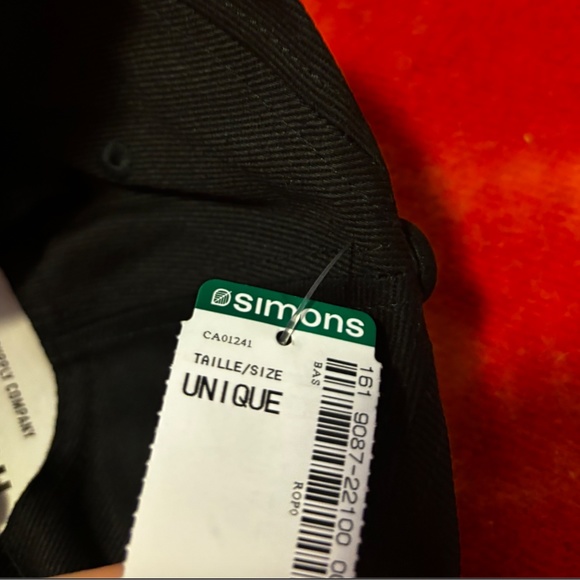 Herschel black Sylas 100% cotton baseball cap hat NWT - Picture 5 of 8